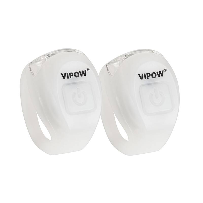 set lumini bicicleta silicon cr2032 x2 vipow 1