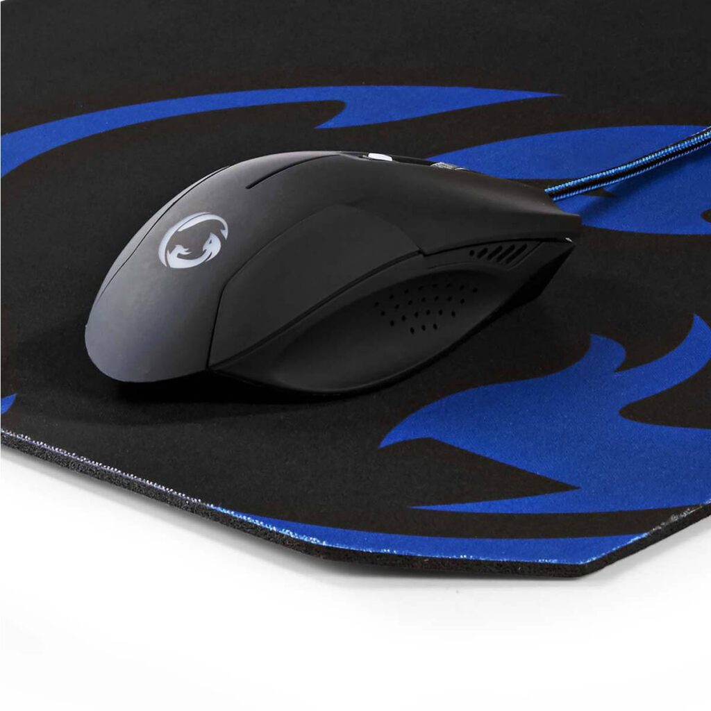 set mouse gaming cu fir mouse pad 1600 dpi 6 butoane nedis 2
