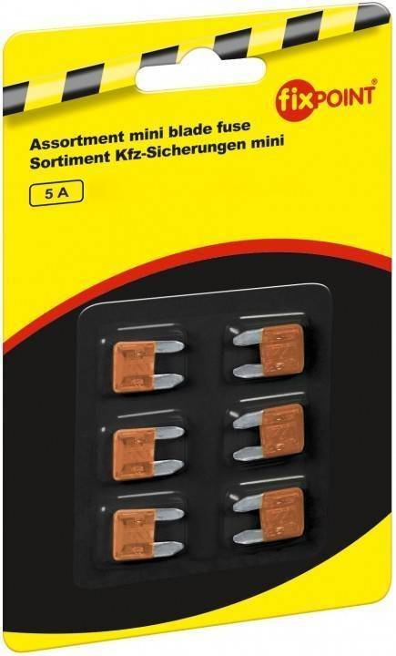 set sigurante auto mini 5a 6buc fixpoint 11x86mm