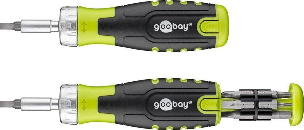 set surubelnita cu 30biti si 9 tubulare crv goobay