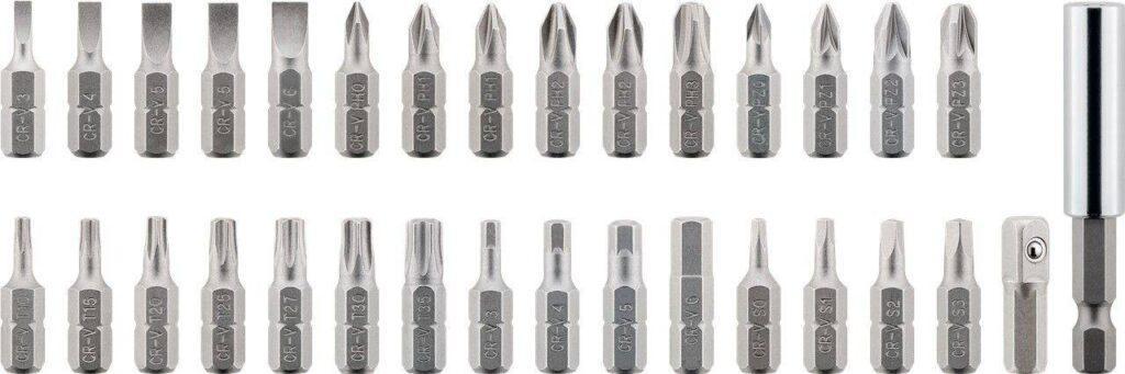 set surubelnita cu 30biti si 9 tubulare crv goobay 3