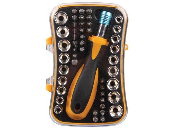 set surubelnita cu 48 piese otel crom vanadiu toolland 1