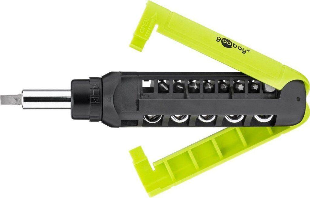 set surubelnita cu clichet 8biti crv si 5 tubulare 3x phillips ph0 ph1 ph2 3x capete plane 3mm 5mm 6mm 2x torx t15 t20 1x adapto 2