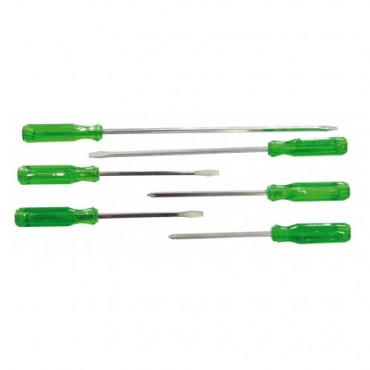 set surubelnite cu tija patrata 6 piese plate 35x75 5x100 5x150 6x200 mm cruce ph1x75 ph2x100 mm mega