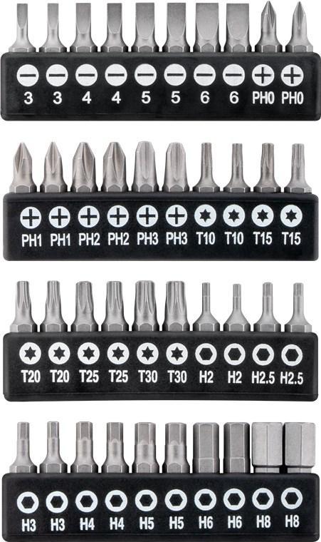 set surubelnite goobay 58 piese in carcasa plastic 5