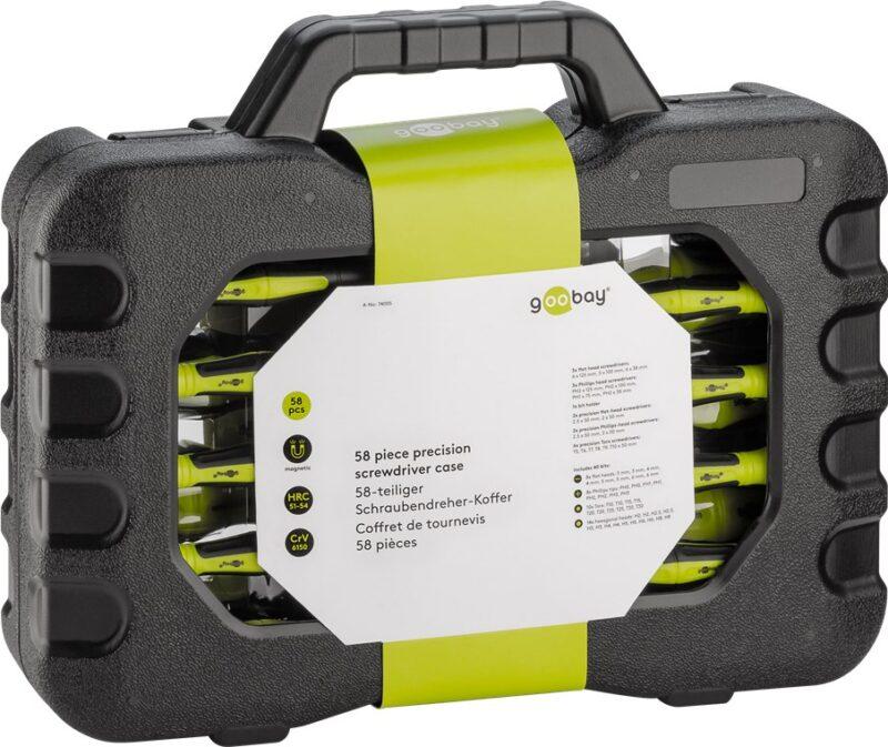 set surubelnite goobay 58 piese in carcasa plastic 6