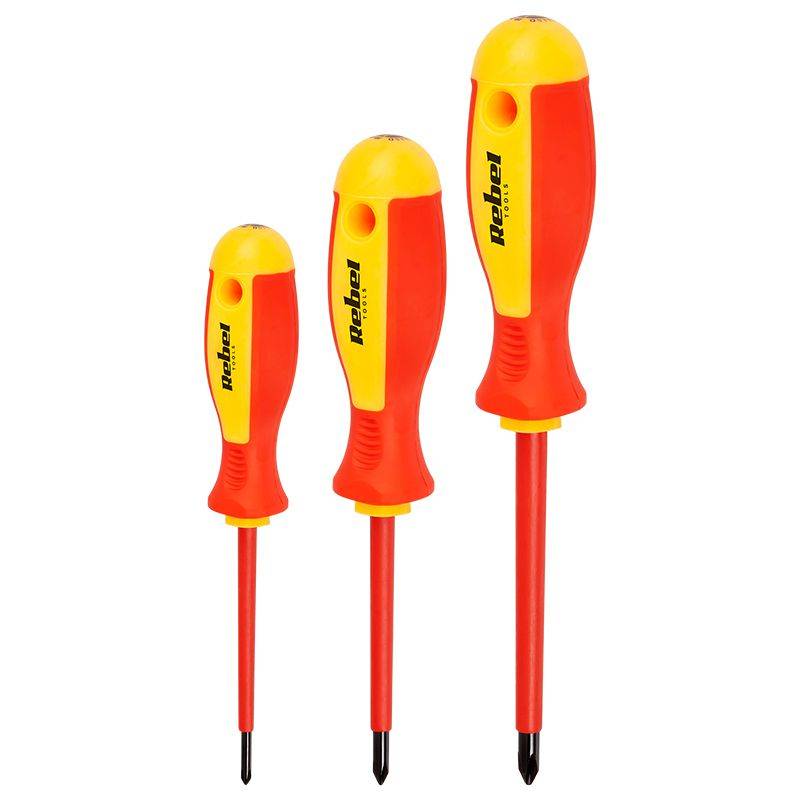 set surubelnite izolate 1000v 7buc rebel 2