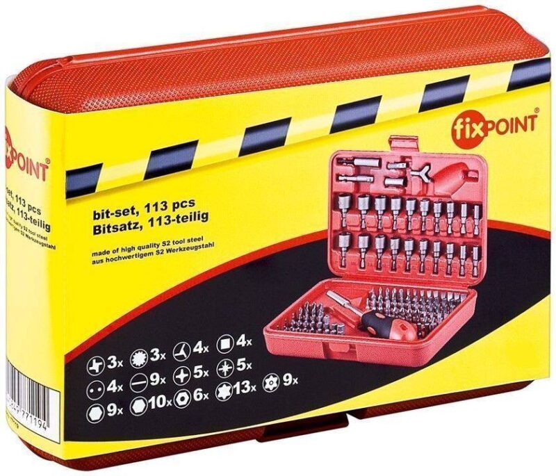 set varfuri 113 piese otel s2 pentru unelte fixpoint 1