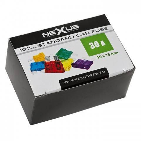 siguranta 19x13 mm 30a verde pentru auto nexus 1