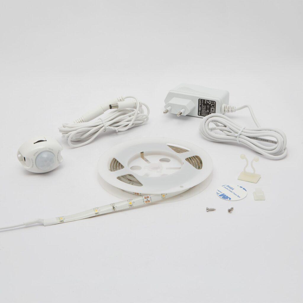 sir led alb cald 2700k cu senzor de miscare phenom