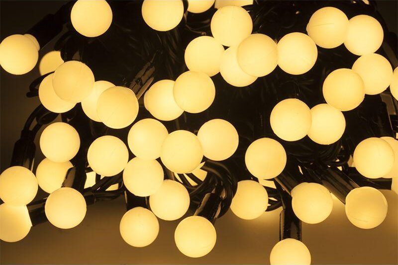 sir led iluminat festiv alb cald 10m vipow