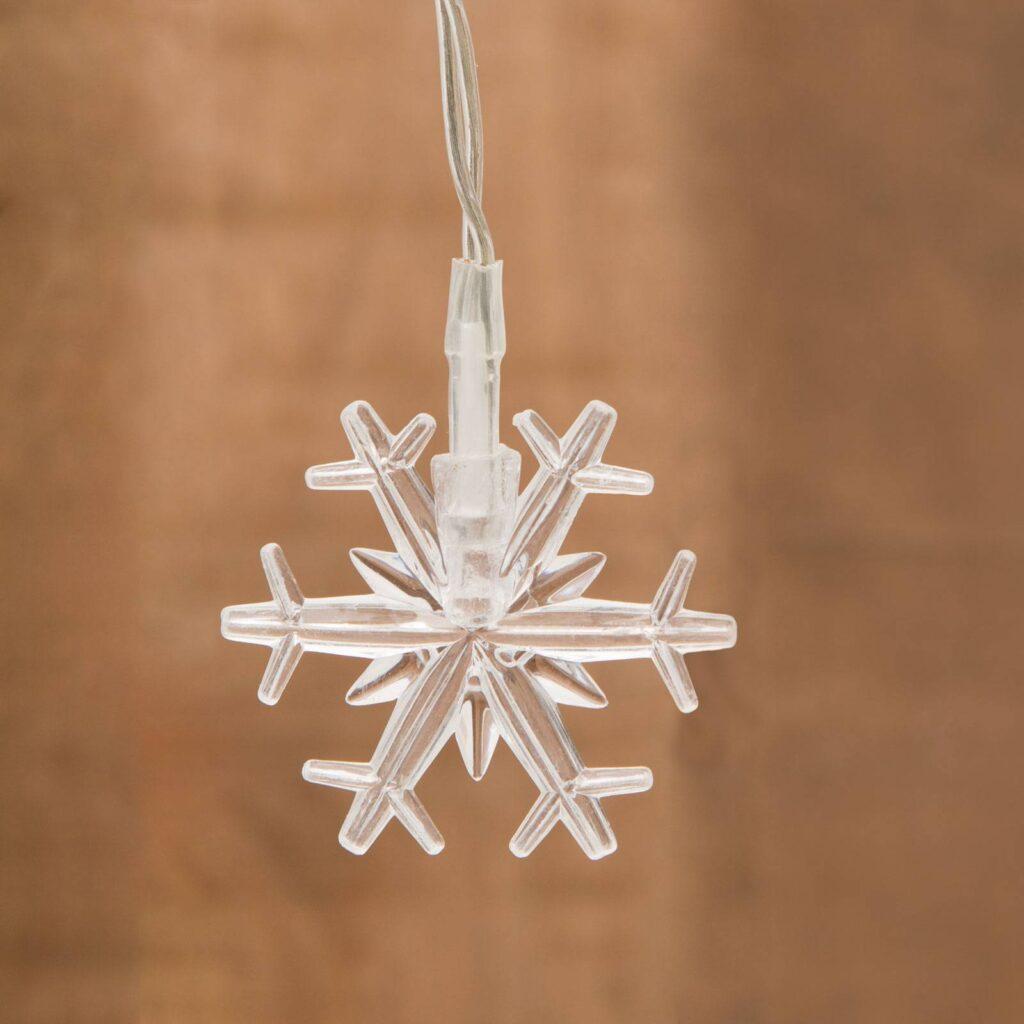 sir lumini 20 led fulgi de zapada multicolor pe baterii 2m phenom lighting technology 3