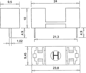 soclu cu protectie sigurante cilindrice 5x20mm 6a 250v profuse zhl32 3