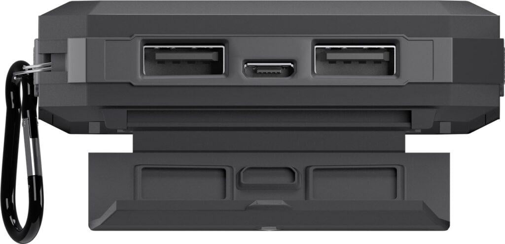 solar powerbank 8000mah cu lanterna led busola rezistent la socuri si apa goobay 7