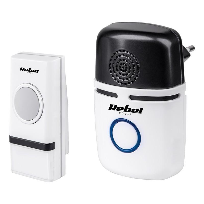 sonerie wireless 48 melodii 4 nivele volum alarma 110 220vac rebel
