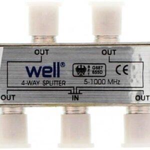 spliter catv 4 cai 1000mhz well 1