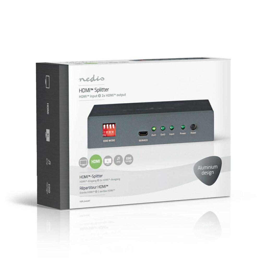 spliter hdmi intrare hdmi 2x hdmi iesire nedis 4