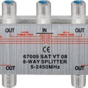 splitter 8 cai semnal tv satelit 5 2450mhz goobay 1