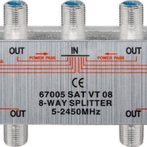 splitter 8 cai semnal tv satelit 5 2450mhz goobay