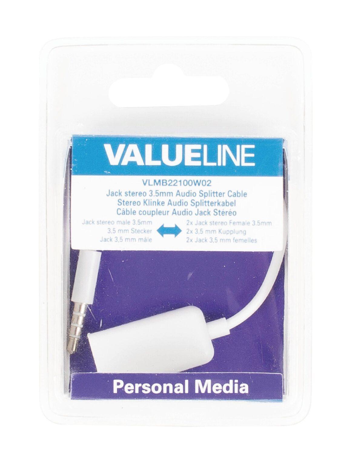 splitter audio stereo 35 mm tata 2x 35 mm mama 02m alb valueline 3 scaled