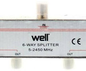 splitter catv 6 cai 5 2450mhz well