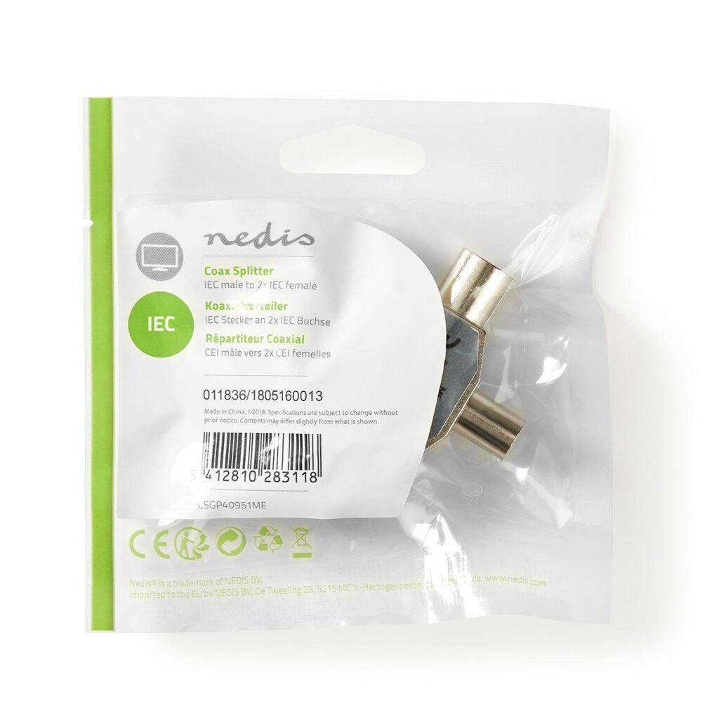 splitter tv coaxial tata 2x coaxial mama metalic nedis 2