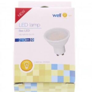 spot led mr16 gu10 3w 230v lumina rece well