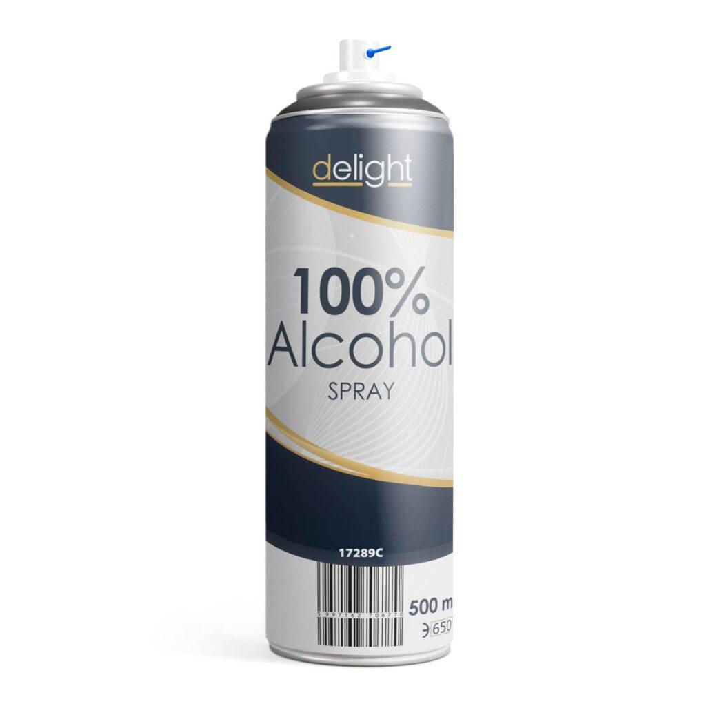 spray alcool 100 500ml delight