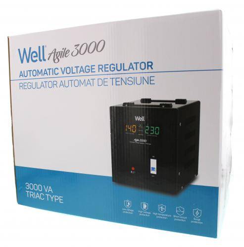 stabilizator automat de tensiune agile 3000va 2100w well 4