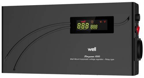 stabilizator automat de tensiune cu releu 1000va orizontal well avr rel slimpower1000 wl