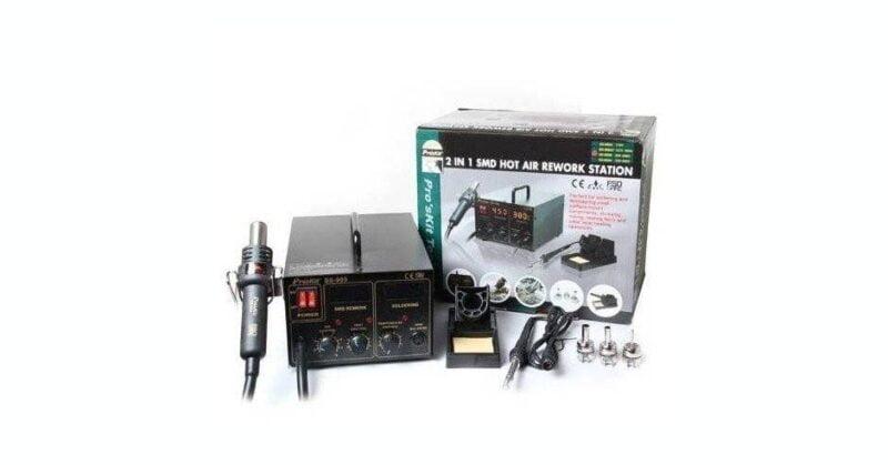 statie de lipit smd 2 in 1 cu aer cald ss 989b proskit 1