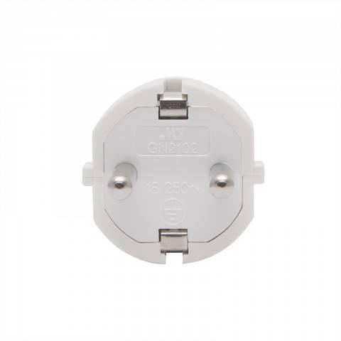 stecher 250v 50hz 16a schuko tata alb 1