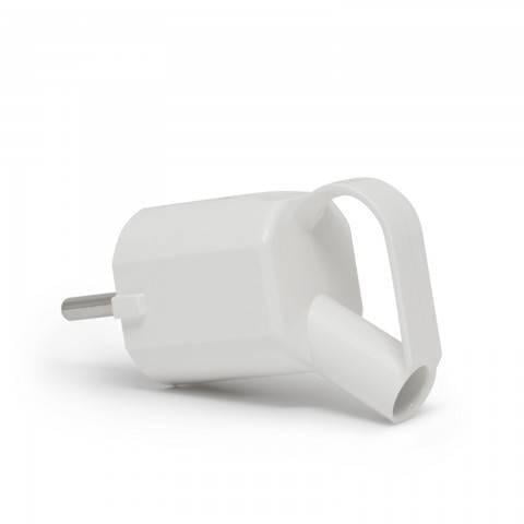 stecher schuko 250v 16a alb cu inel de prindere 1