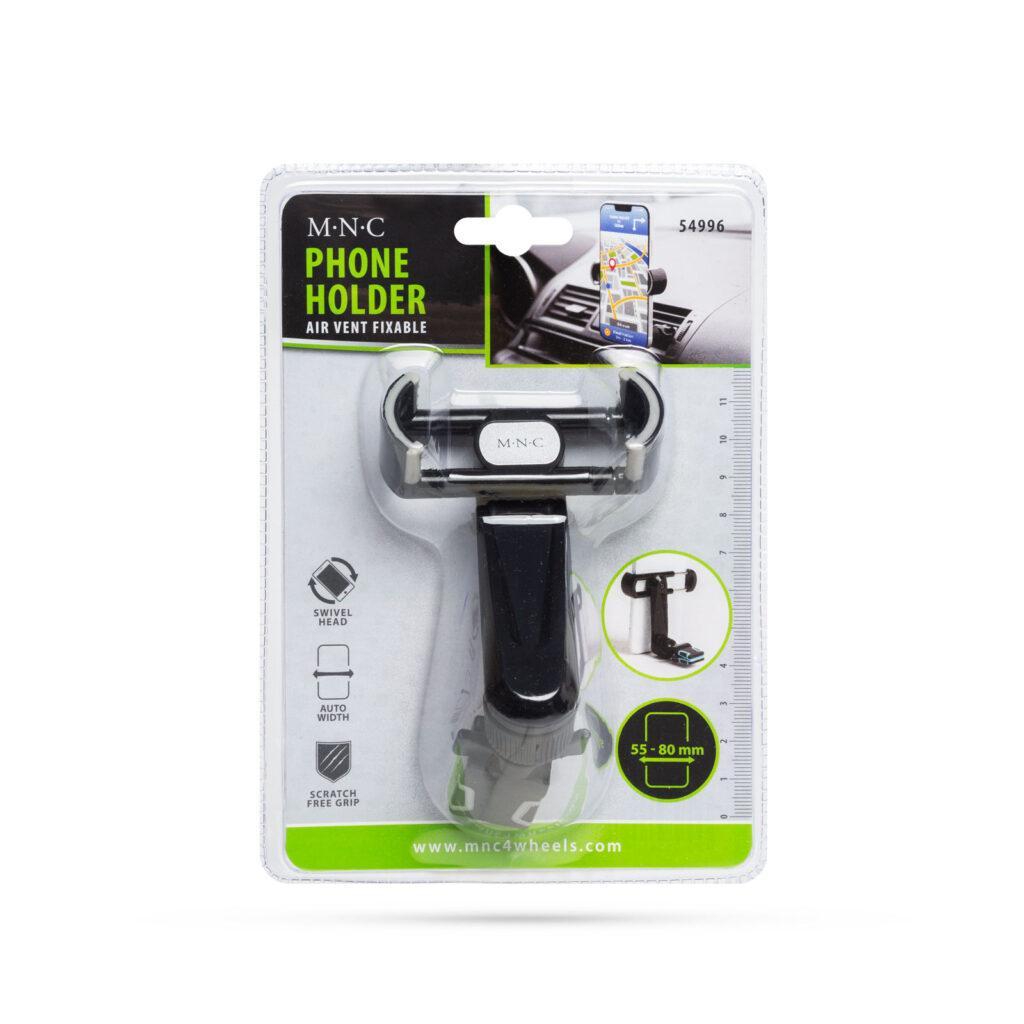 suport auto de telefon cu fixare in grilajul de aerisire negru mnc 4