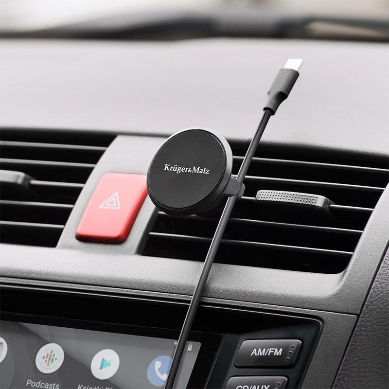 suport auto grila cu magnet krugermatz km1363 1