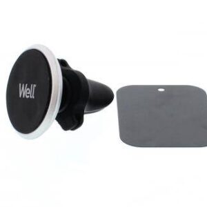 suport auto magnetic pentru telefon cu prindere la ventilatie well