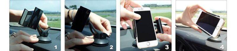 suport auto telefon bord parbriz smart clip universal car desk mount holder luxa2 12