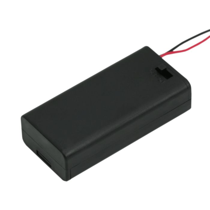 suport baterii 2buc aa cu fir capac si intrerupator