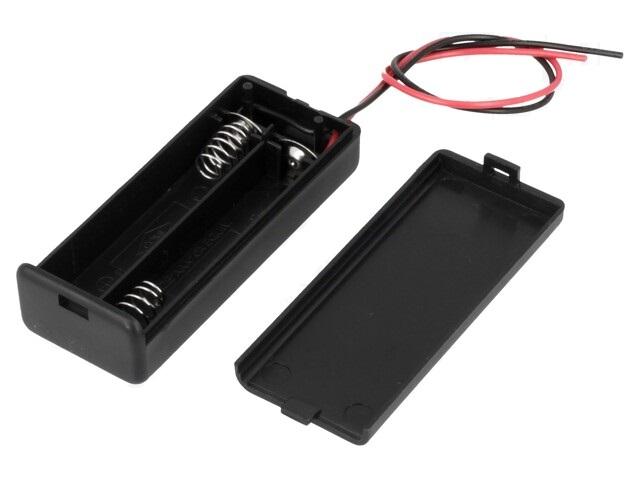 suport baterii 2x aaa montare cu capac terminal cabluri 150mm comf sbh 421 1a