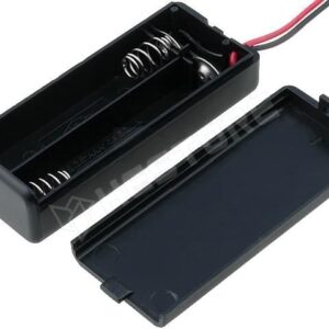 suport baterii 2x aaa montare cu capac terminal cabluri 150mm keystone 2489