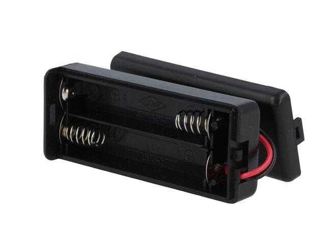 suport baterii 2x aaa montare cu capac terminal cabluri 150mm keystone 2489 4