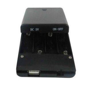 suport baterii aa r6 x4buc cu suport si capac cu terminal mama usb a comf sbh341 3s usb