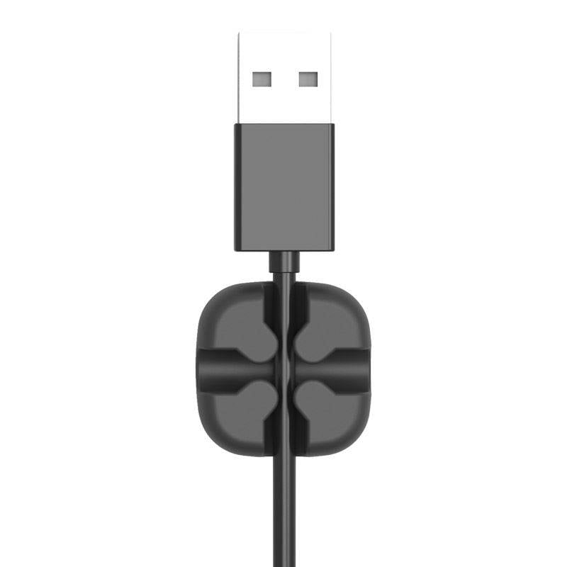 suport cablu 1 locas in cruce orico cbsx negru 23x23x10mm 3