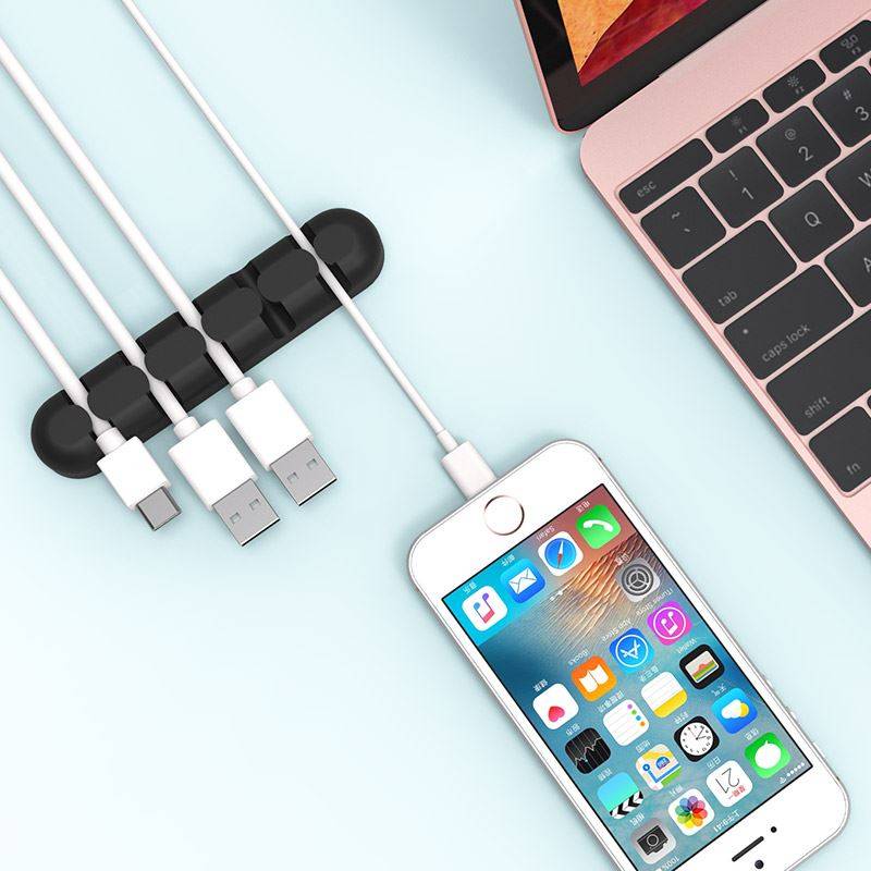 suport cabluri 5 locasuri orico cbs5 negru 96x20x12mm 2