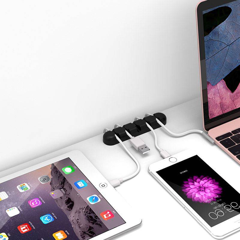 suport cabluri 5 locasuri orico cbs5 negru 96x20x12mm 3