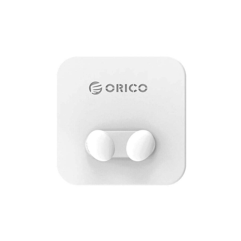 suport cabluri orico wt2 alb silicon banda adeziva aplicata 1 locas cablu 60x60x23mm 2 suporti