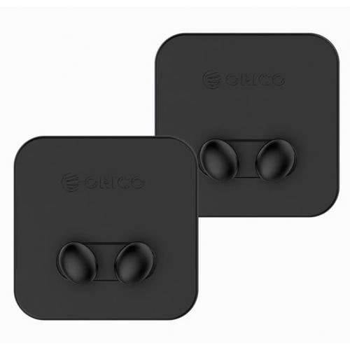 suport cabluri orico wt2 negru silicon banda adeziva aplicata 1 locas cablu 60x60x23mm 2 suporti 1