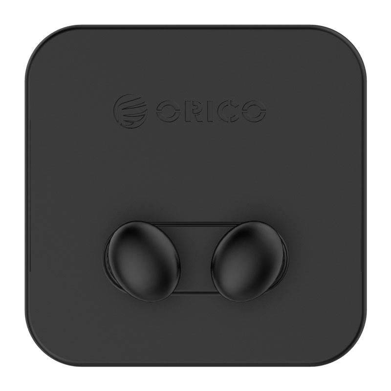 suport cabluri orico wt2 negru silicon banda adeziva aplicata 1 locas cablu 60x60x23mm 2 suporti