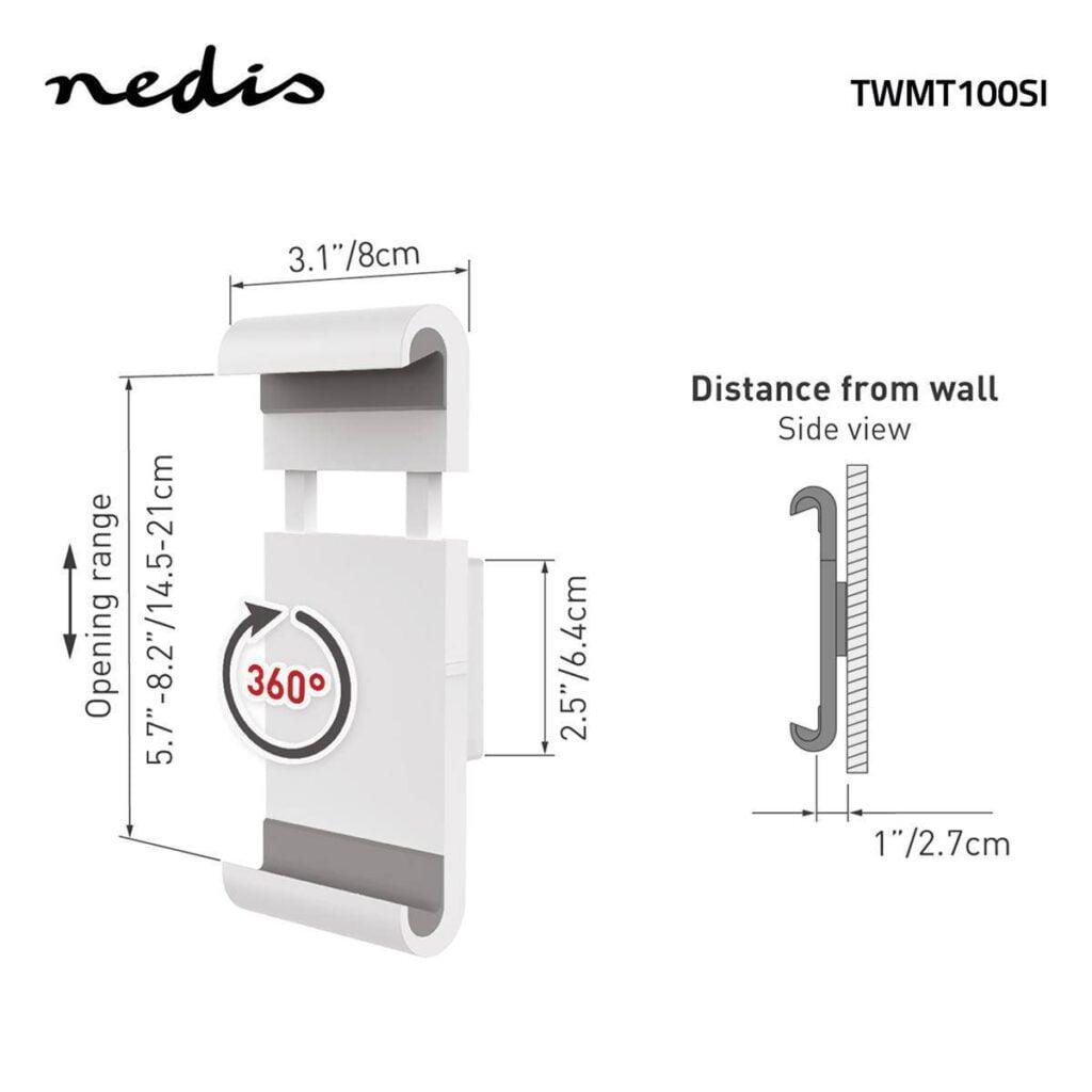 suport de perete fix pentru tableta 7 12 inch nedis 1