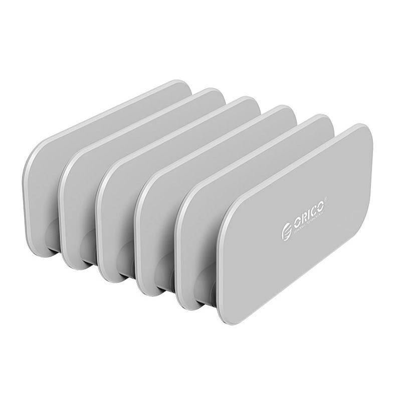 suport incarcare 5 locasuri orico dk205 argintiu 110x93x50 mm